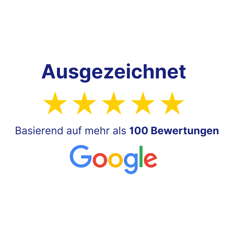 5-Sterne Google Bewertung – Ausgezeichnet mit über 100 positiven Rezensionen für Fewolino Web Design & Consulting