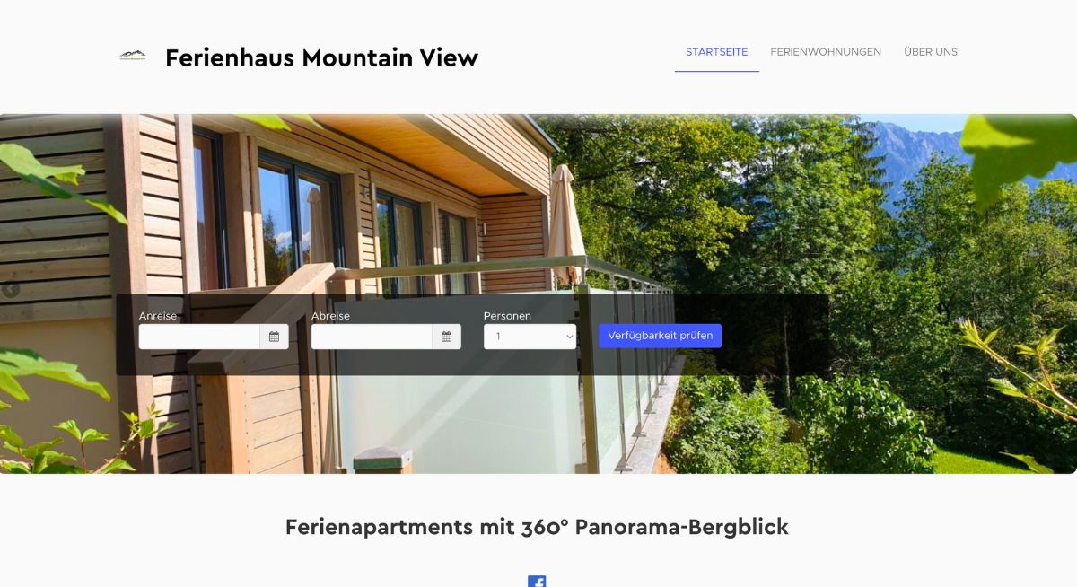 Ferienhaus Mountain View - Smoobu Baukasten Beispiel