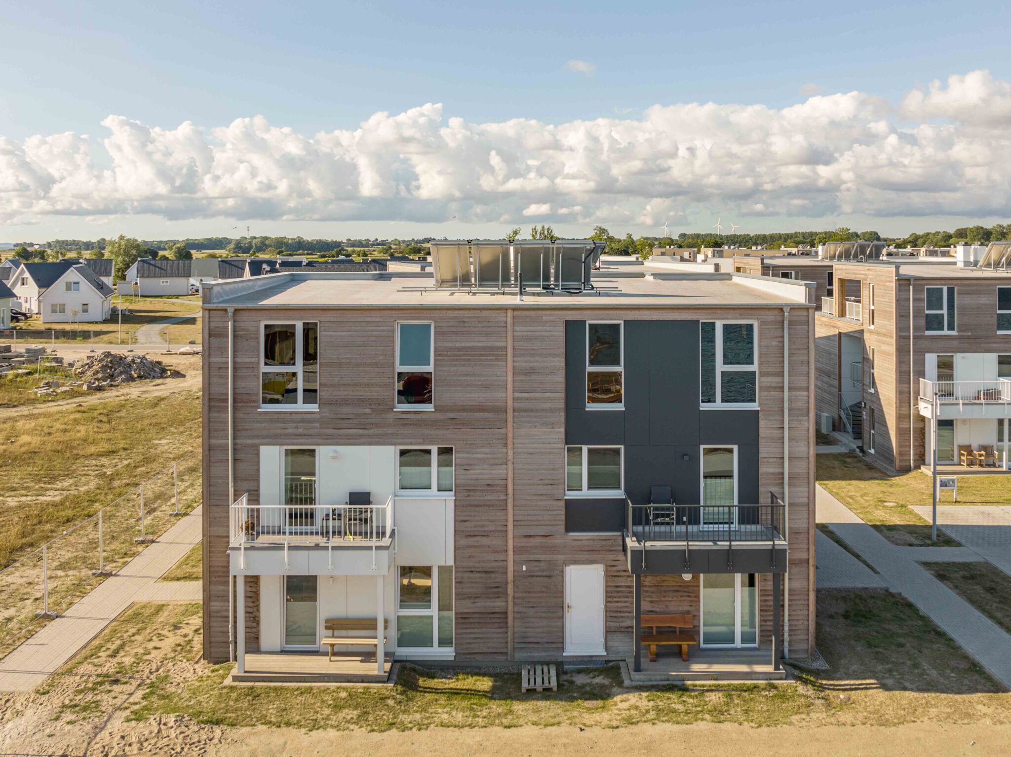 Drohenaufnahmen Ferienhaus und Ferienwohnung Aussenansicht