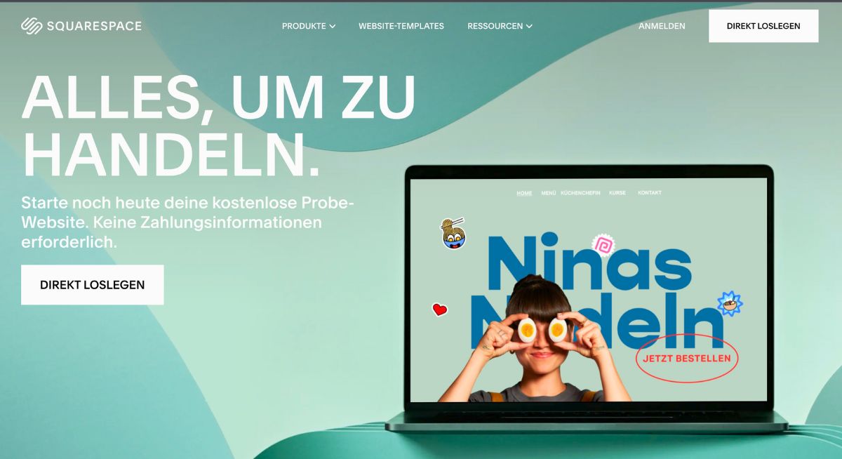 Squarespace Baukastensystem