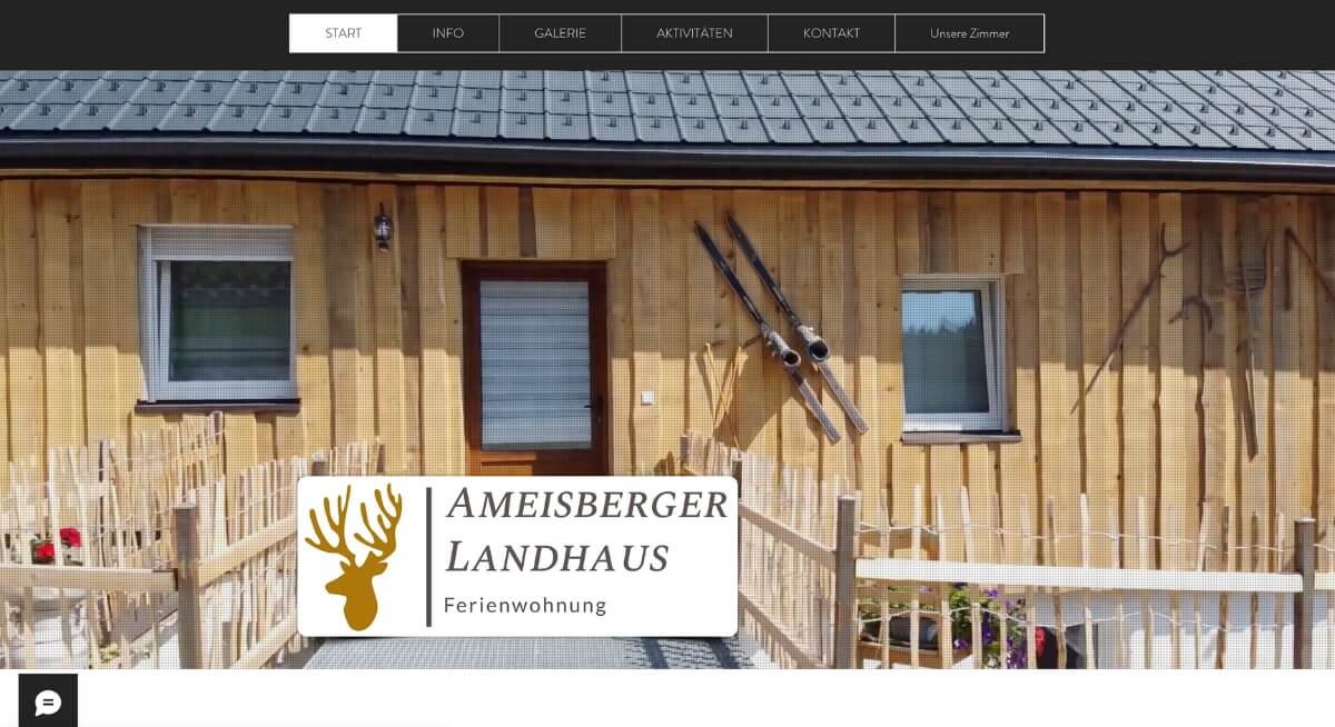 WIX Bespiel 3 - Ameisberger Landhaus