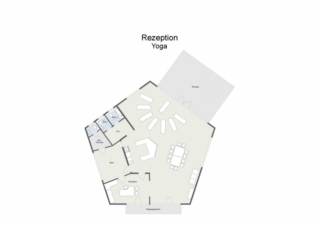 Rezeption mit Yoga Layout - für Gruppen