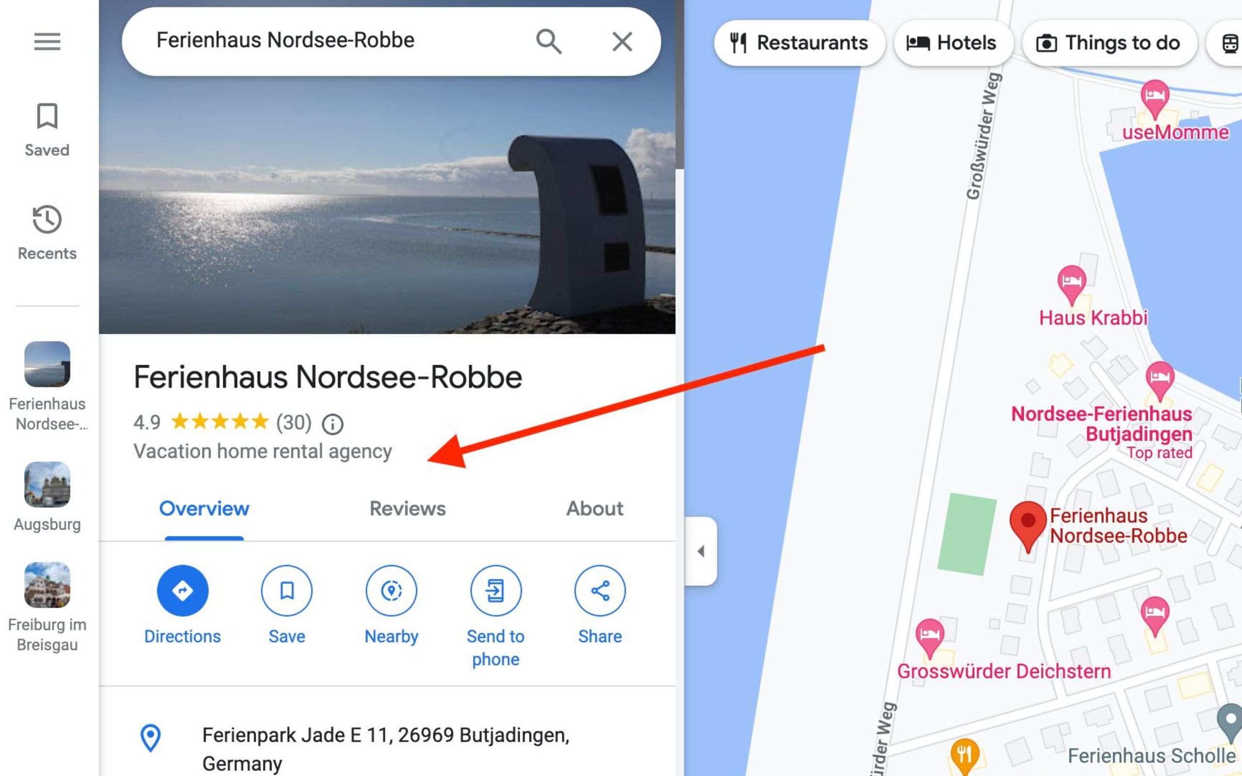 Google Category Vacation Home Rental Agency