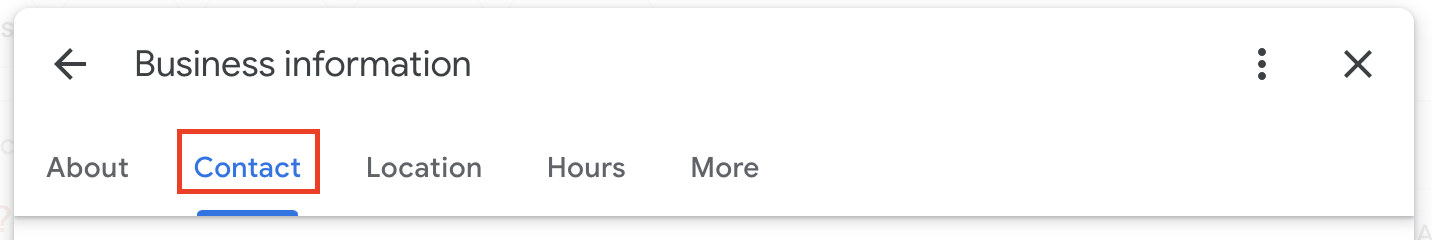 klicke auf Kontakt - Google Maps
