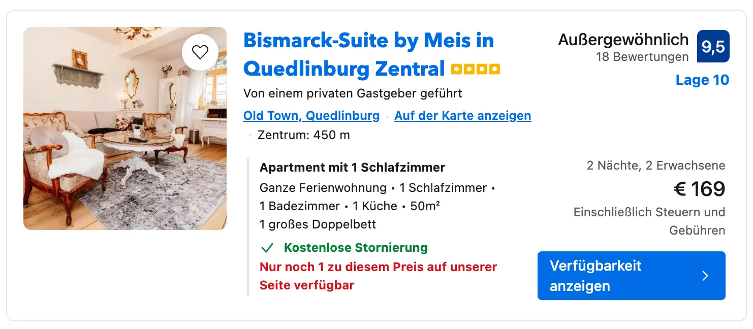 Bismarck Suite - Suiten by Meis - in Quedlinburg