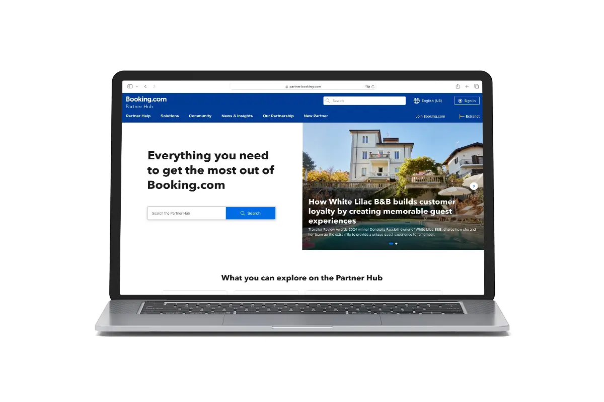 Hier bekommst du als Vermieter Hilfe: Booking.com Partner Hub