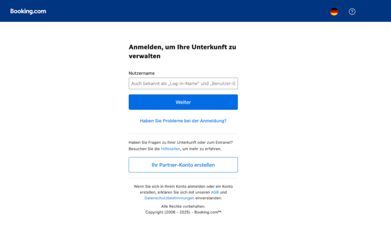  Booking Extranet Login Leitfaden Mit Beispielen