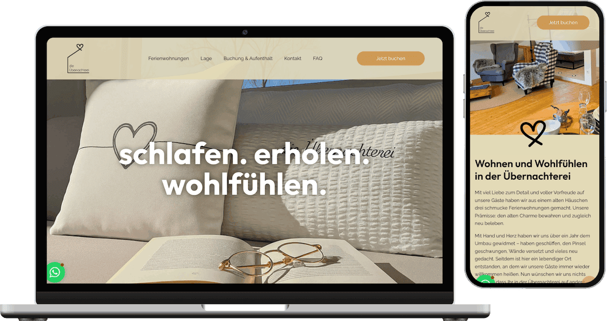 Die Uebernachterei mockup