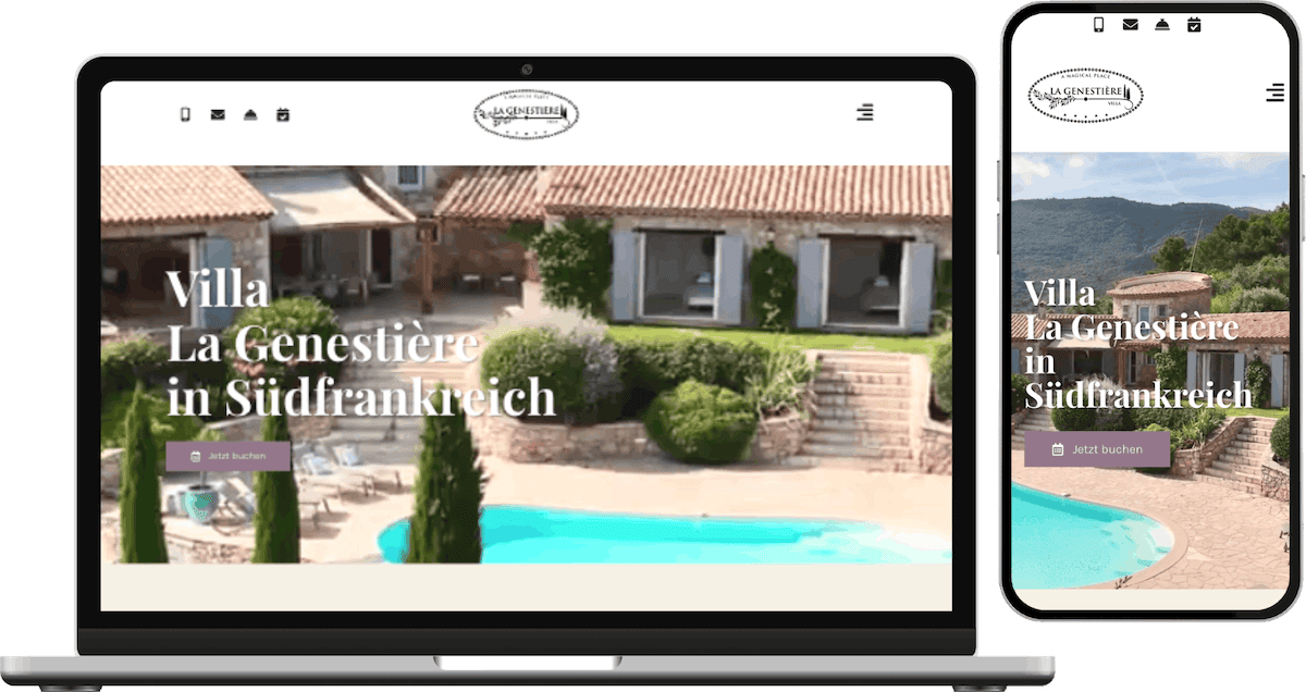 Villa La Genestière mockup